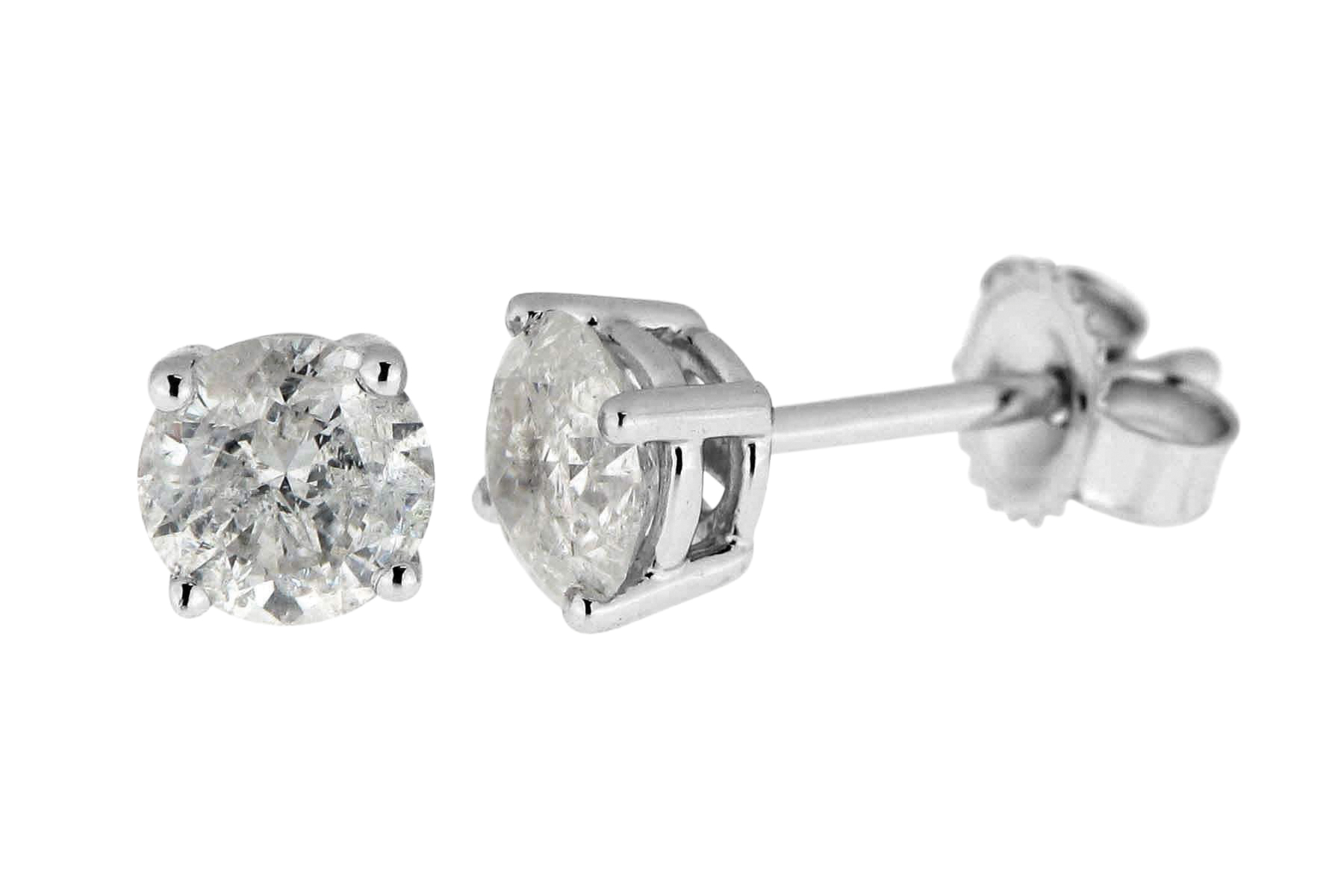 Bella diamantørestikker 14 kt. guld- eller hvidguld 0.30 ct