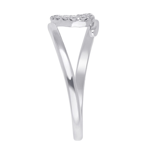 Hjertering fra “My love serien” med 0.11 ct hvide diamanter i 14 kt.