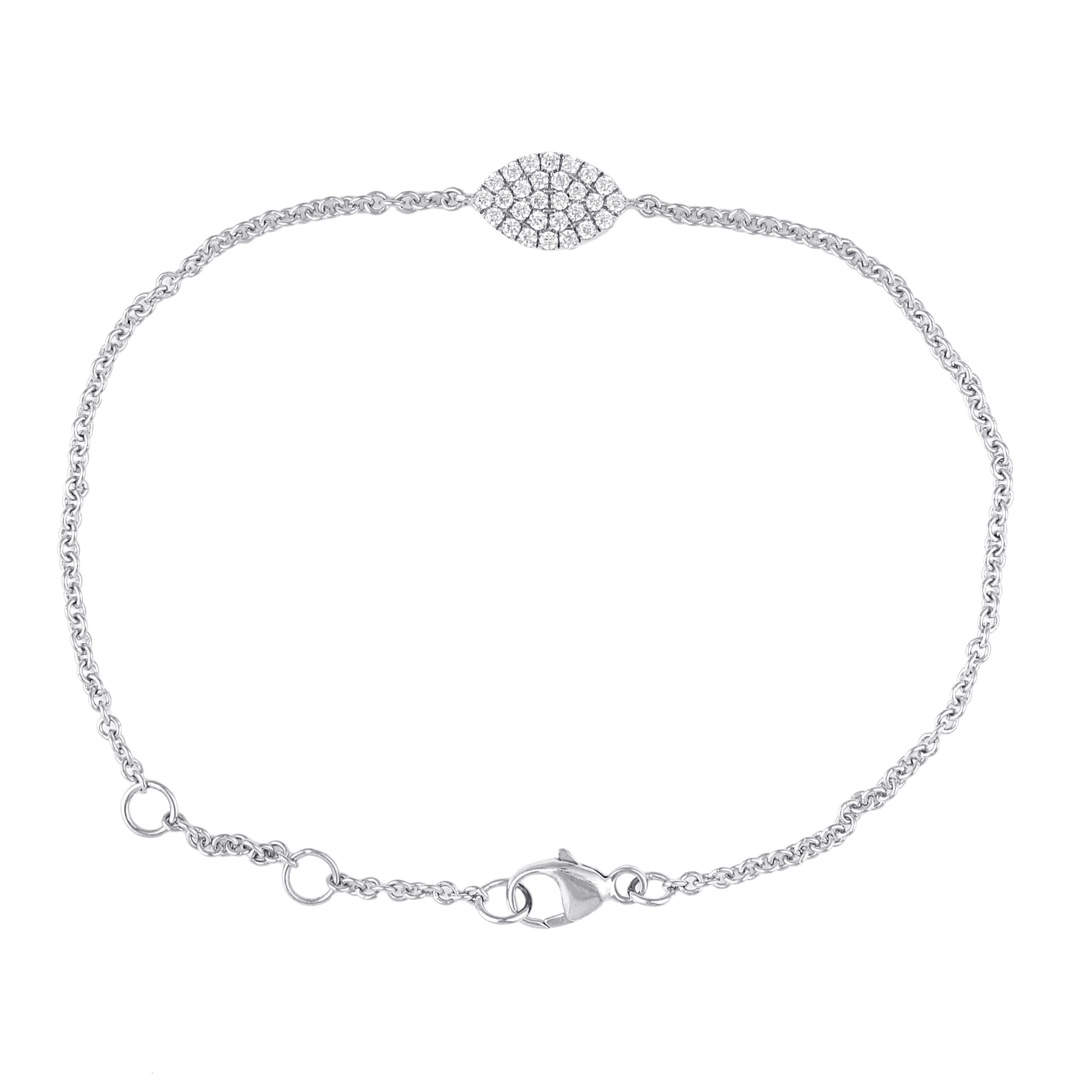 klima Biprodukt Siesta Petite fashion diamant armbånd i 9 Kt Guld eller hvidguld i alt 0.40 ct. -  Diamonds by Frisenholm