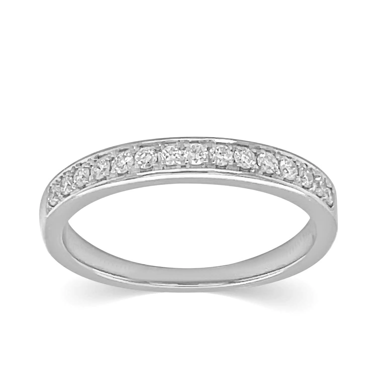 "Sarah" alliancering i 18 kt. Guld eller hvidguld, 0.19 ct. Diamanter