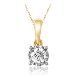 Diamantvedhæng i guld 0.10 ct QKL08420Z-W