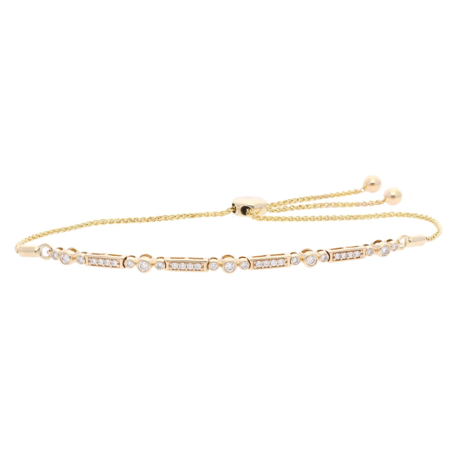 Forever diamantarmbånd i 14 kt guld, 0.38 ct diamanter