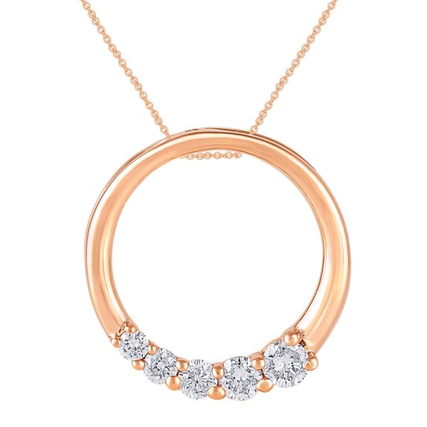Diamant vedhæng i 14 kt guld rosa eller hvidguld PN2875