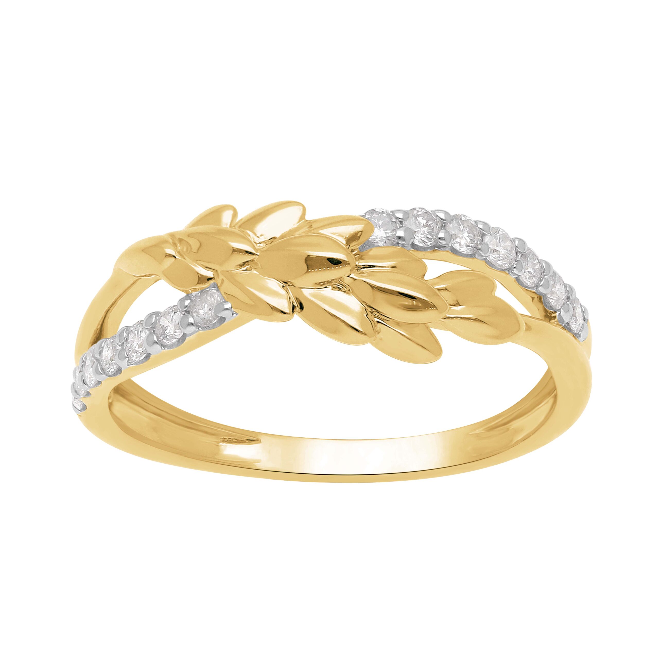 "Secret Oak" Diamantring i 14Kt. Guld, 0.25 ct. diamanter - 51