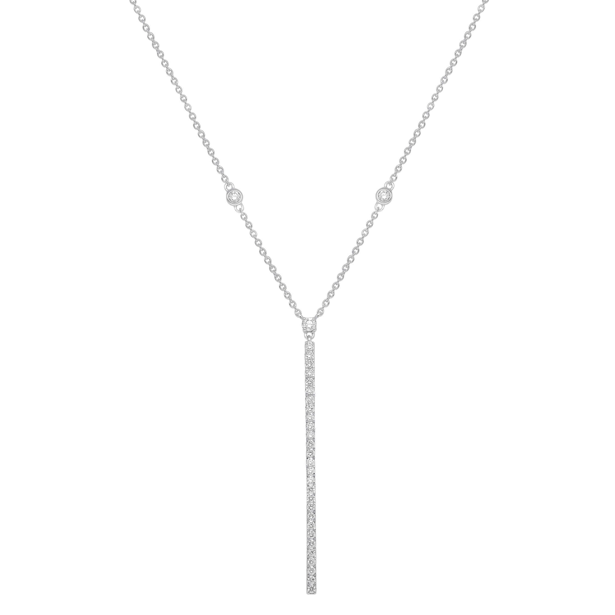 Product Image for Diamantvedhæng i 14Kt. Guld eller hvidguld, 0.38 ct. Diamanter. inkl. kæde