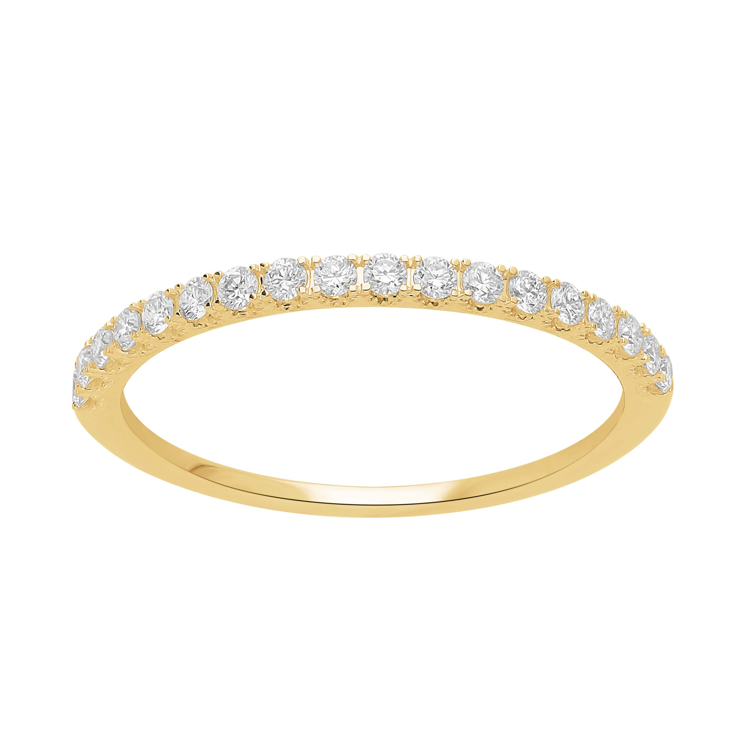 Alliancering 14 kt. guld 0.34 ct