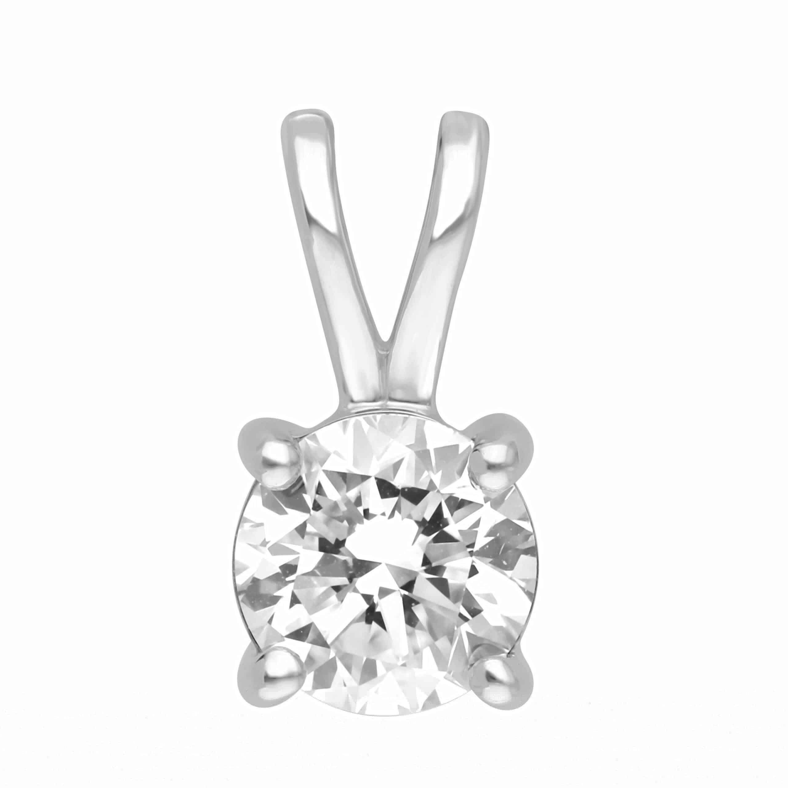 Solitaire diamant vedhæng i 14 kt. Guld- eller hvidguld, med 2.01 ct. lab-grown diamant.