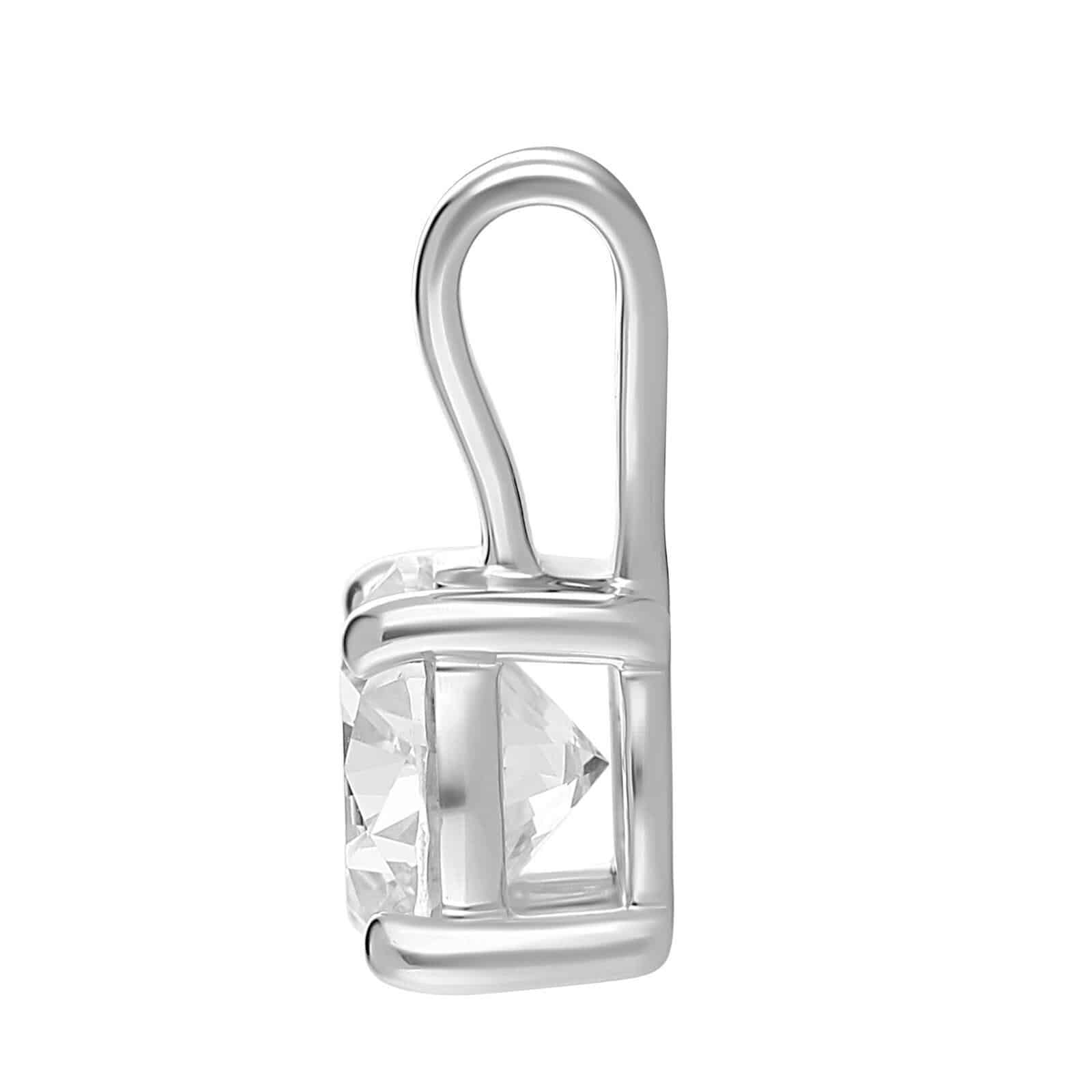 Solitaire diamant vedhæng i 14 kt. Guld- eller hvidguld, med 2.01 ct. lab-grown diamant. - Billede 5