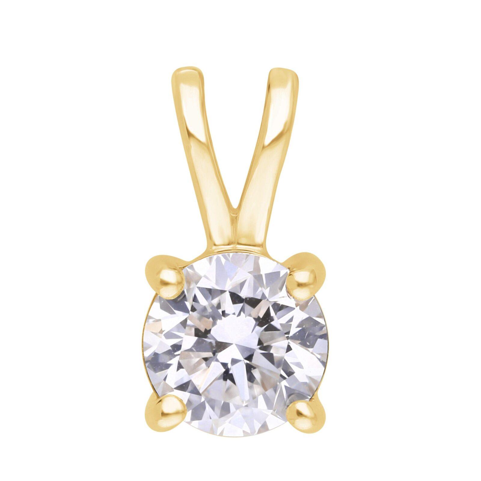 Solitaire diamant vedhæng i 14 kt. Guld- eller hvidguld, med 2.01 ct. lab-grown diamant. - Billede 2