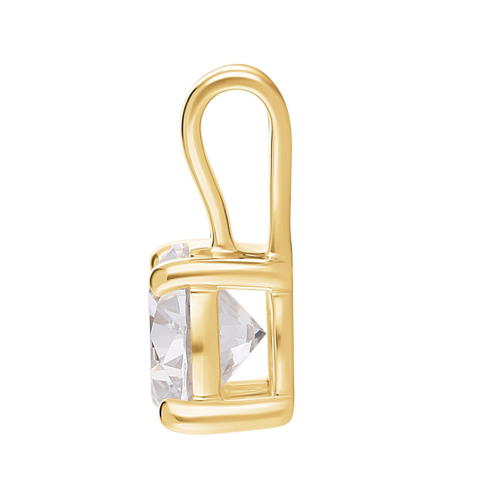 Solitaire diamant vedhæng i 14 kt. Guld- eller hvidguld, med 2.01 ct. lab-grown diamant. - Billede 3