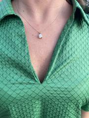 Solitaire diamant vedhæng i 14 kt. Guld- eller hvidguld, med 2.01 ct. lab-grown diamant. - Billede 7
