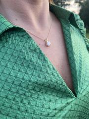 Solitaire diamant vedhæng i 14 kt. Guld- eller hvidguld, med 2.01 ct. lab-grown diamant. - Billede 6